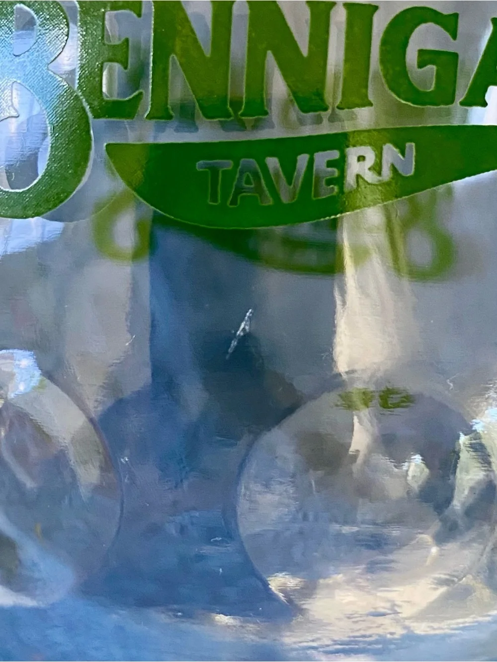 Vintage Bennigan’s Tavern Goblin’s Goblet 18 Oz Glass 6” Tall